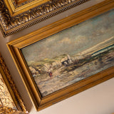 "Washed Ashore" Framed Vintage Painting - Rug & Weave