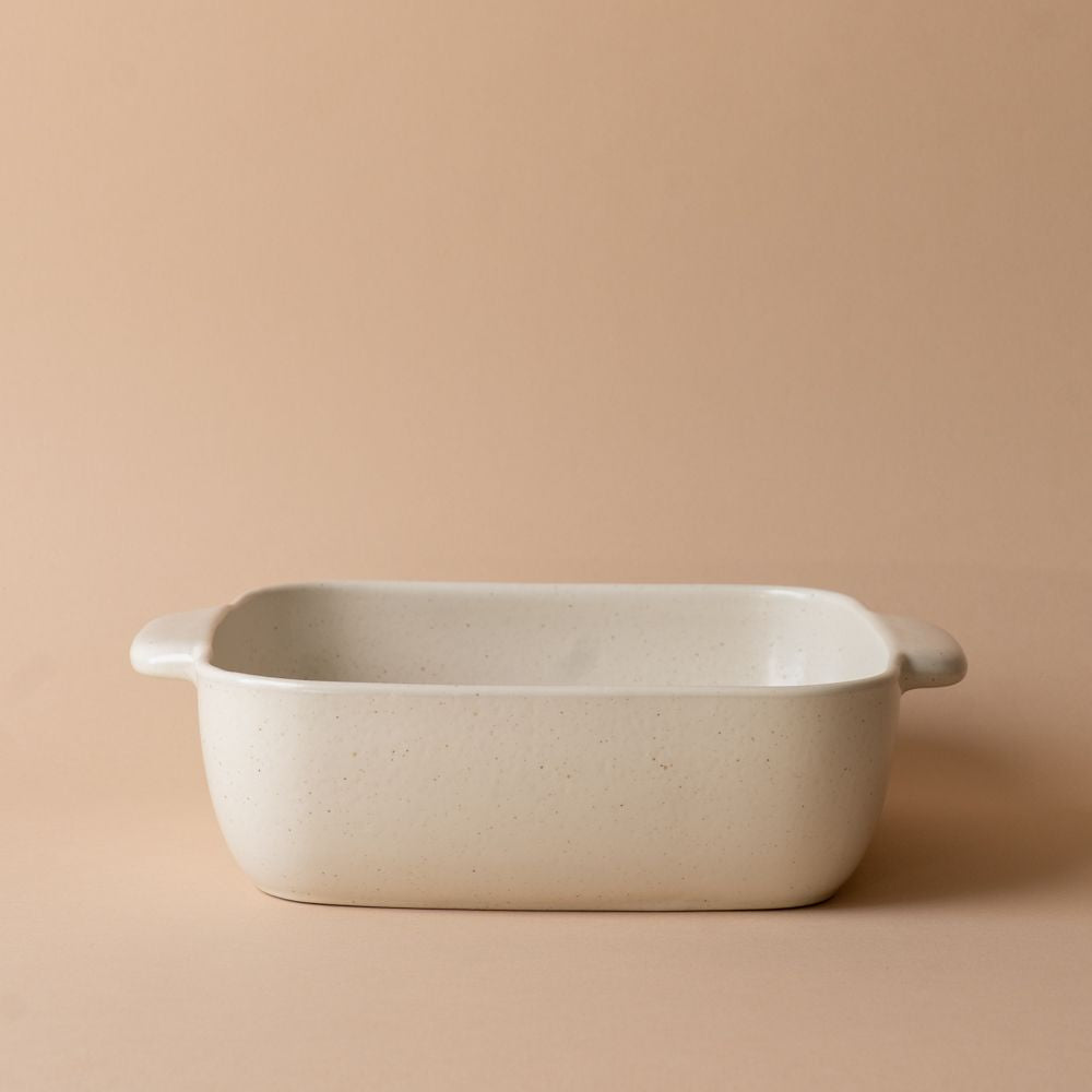 Ceramic Vanilla Square Baking Dish baking dish David Shaw