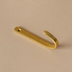 Slim J Hook wall hook Civil Alchemy (Faire) Brass