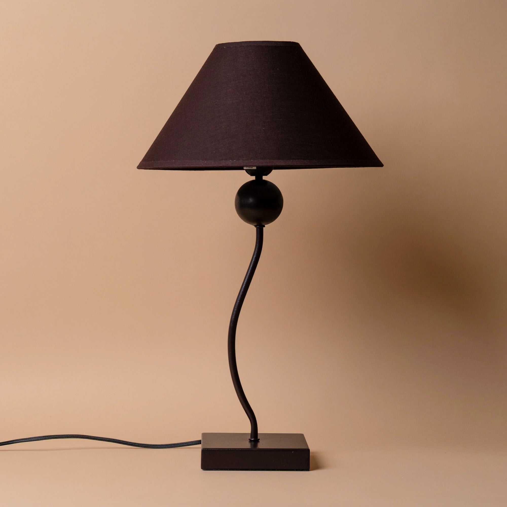 Burgundy Wave Table Lamp LIGHITING - table lamp Morel (Faire)