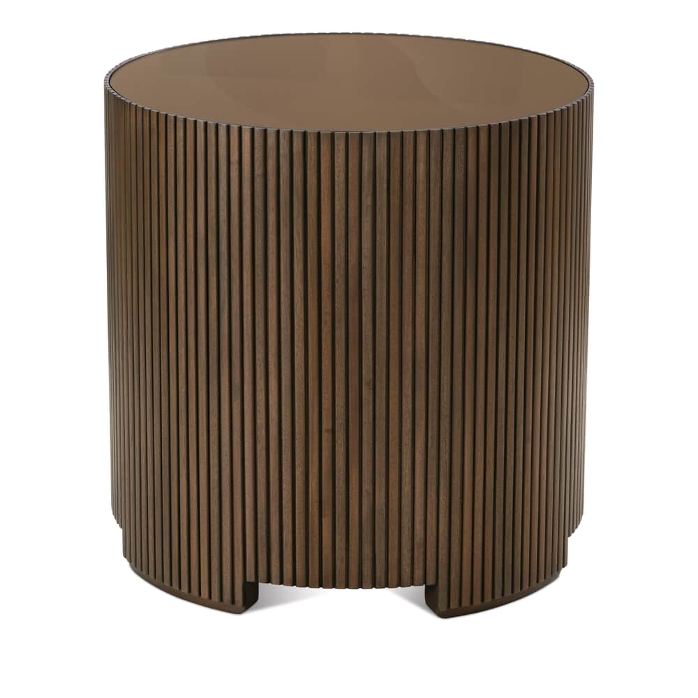 Kindred Round Side Table, Sesamee