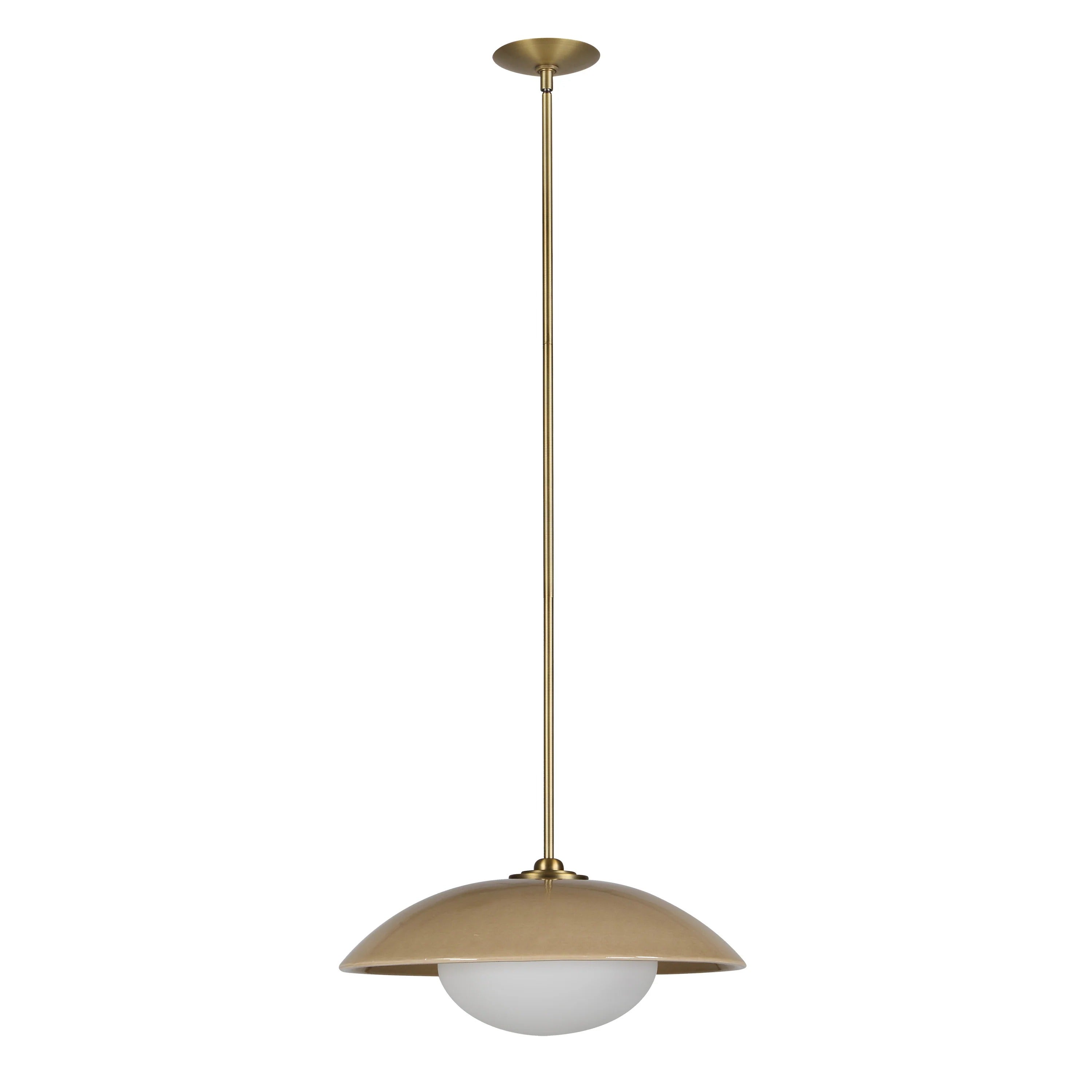 Ailith Pendant LIGHTING - Pendant Renwil Crackle Beige