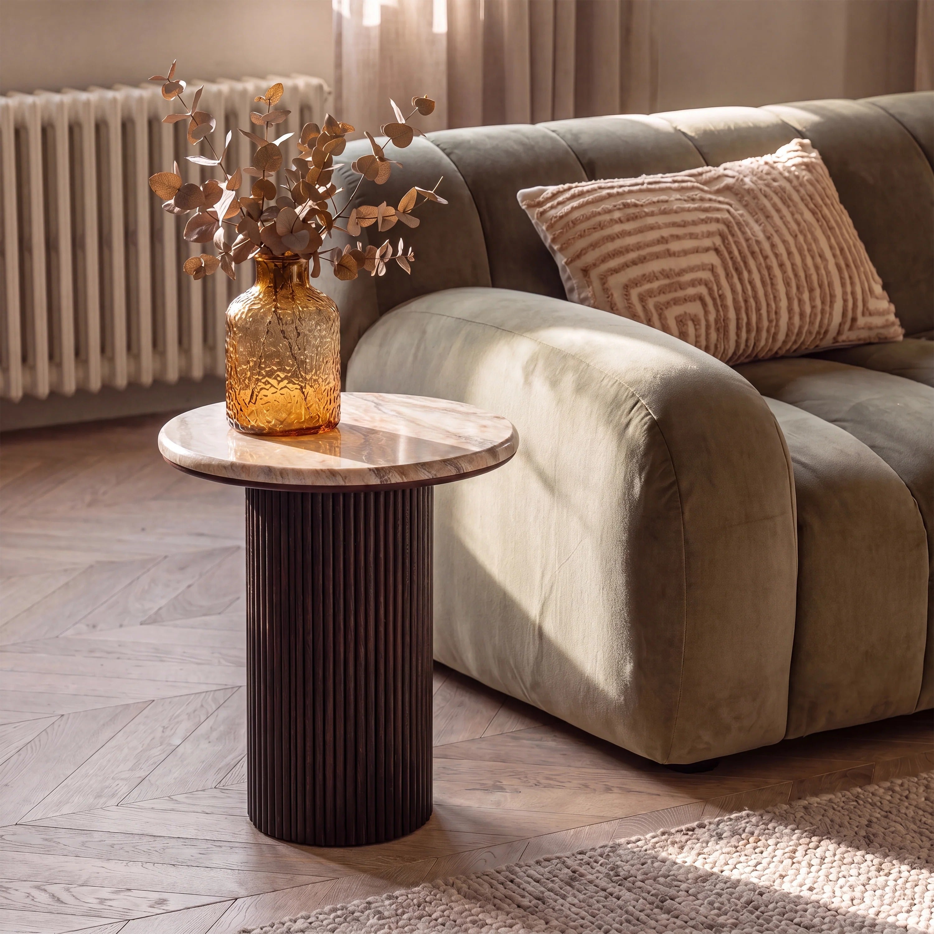 Luca Toronto Marble Side Table FURNITURE - side table Renwil