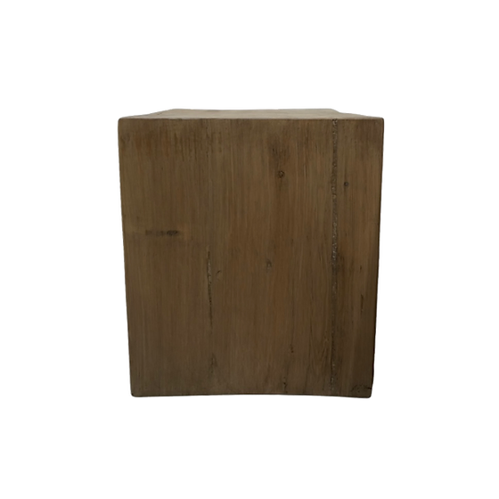 James Reclaimed Wood End Table - Espresso