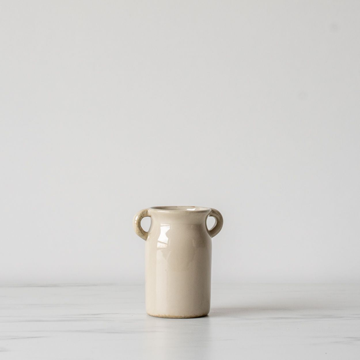 Ceramic Antiqued Vase with Handles