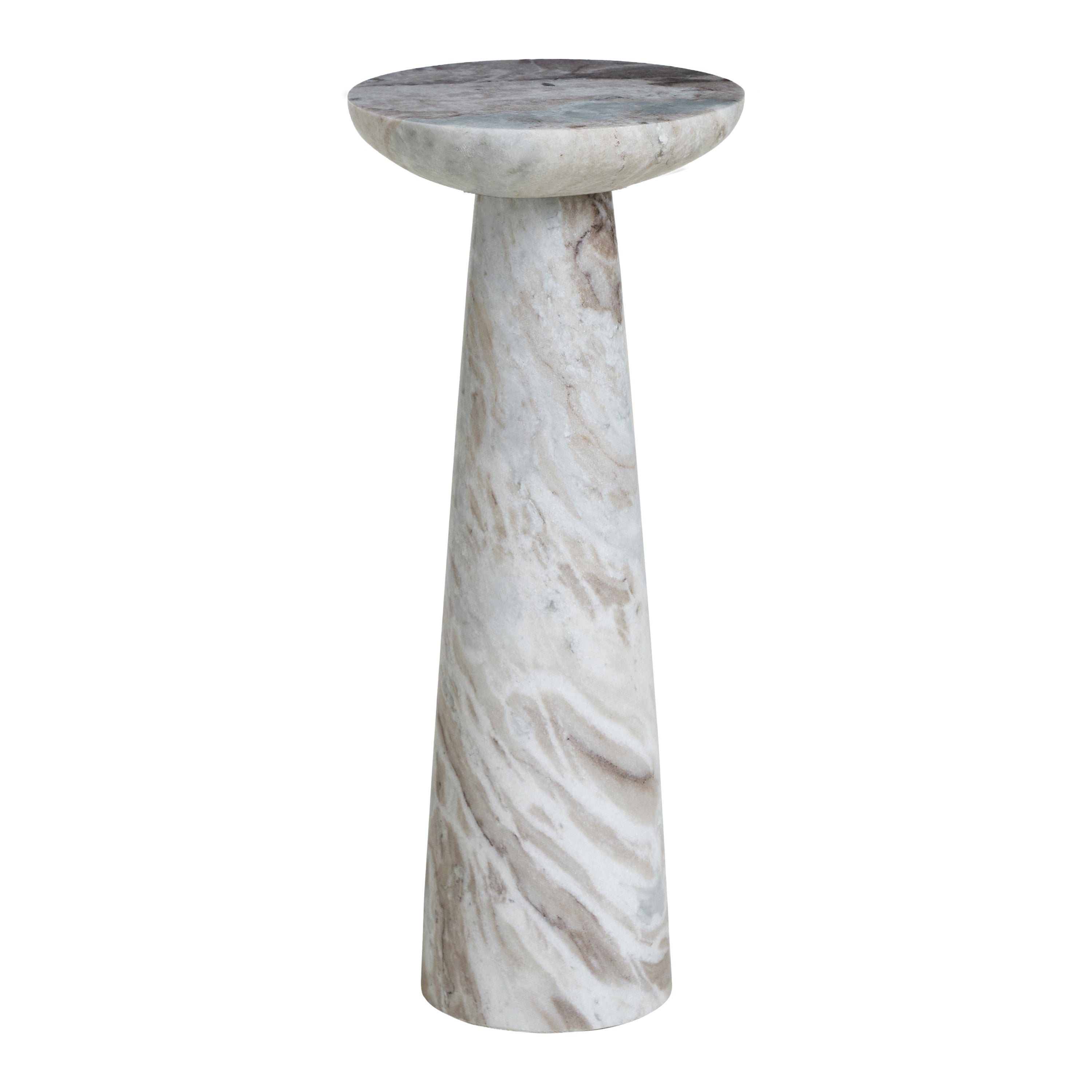 Mercer Toronto Marble Side Table FURNITURE - side table Renwil Black