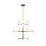 Londyn Large Chandelier LIGHTING - chandelier Visual Comfort Milk White Glass