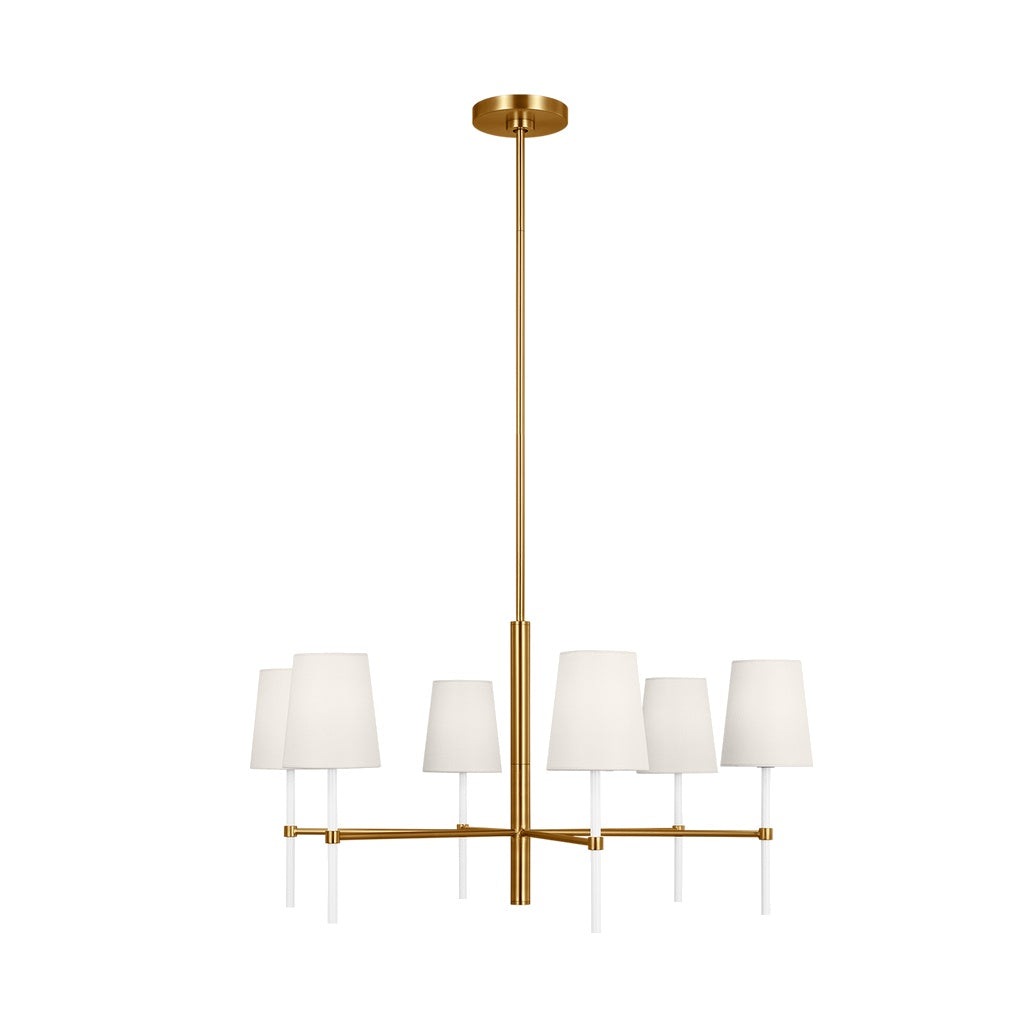 Monroe Medium Chandelier, Burnished Brass