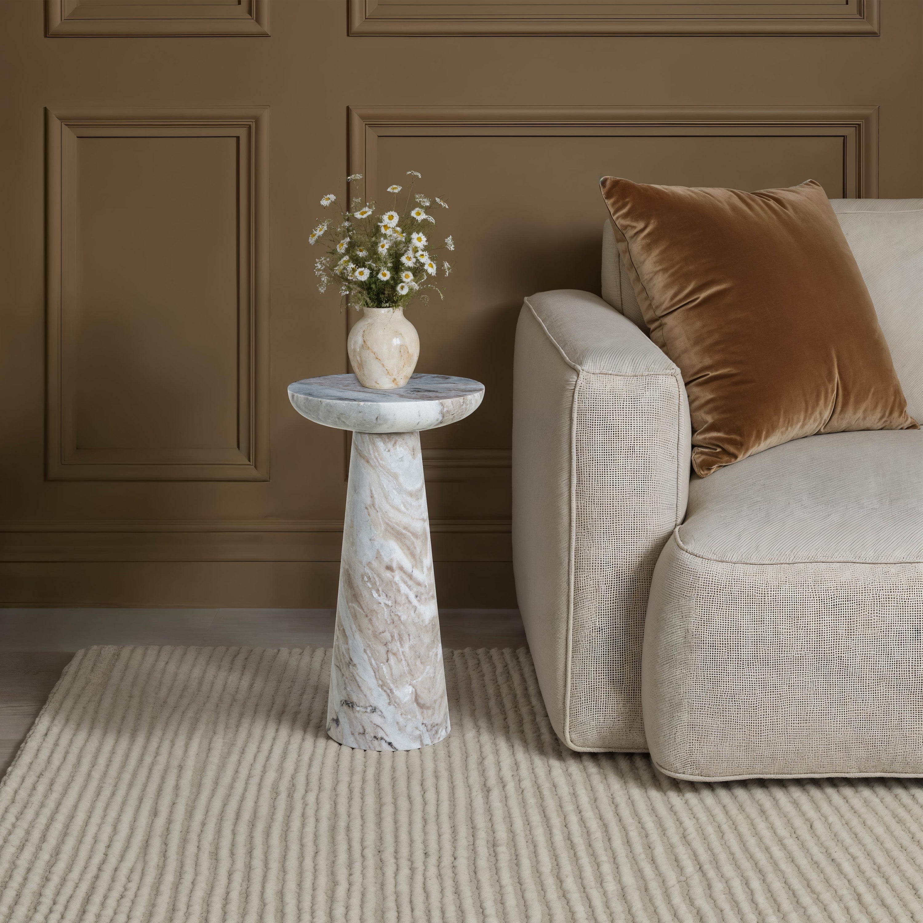 Mercer Toronto Marble Side Table FURNITURE - side table Renwil