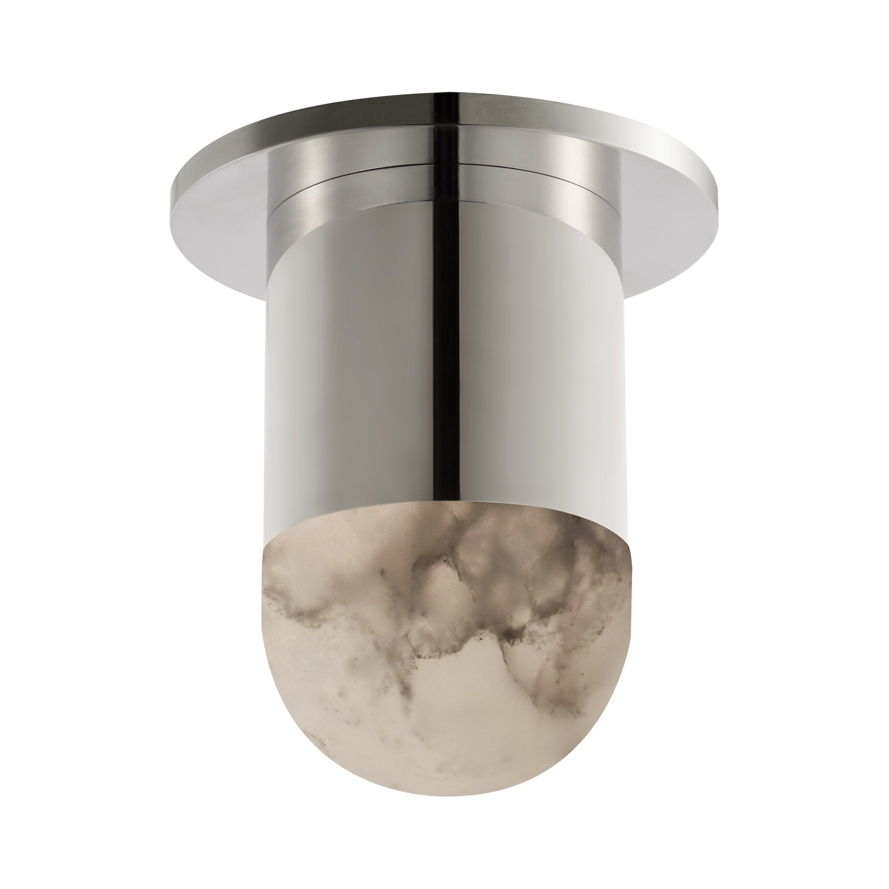 Melange Mini Monopoint Flush Mount LIGHTING - flush mount Visual Comfort - Signature Polished Nickel