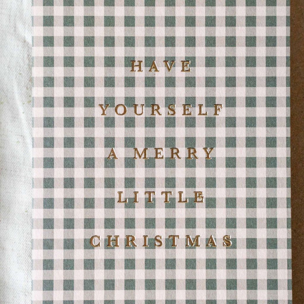 Gingham Christmas Card - Rug & Weave