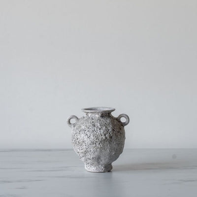 Stoneware Vase with Round Handles - Rug & Weave