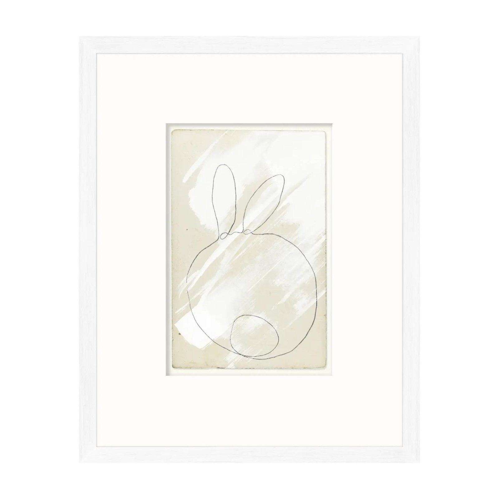 "Round Bunny Tail" Framed Art Print