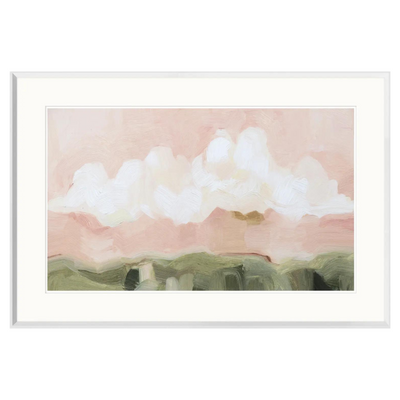 Hazy Pink Sunset Framed Art Print - Rug & Weave