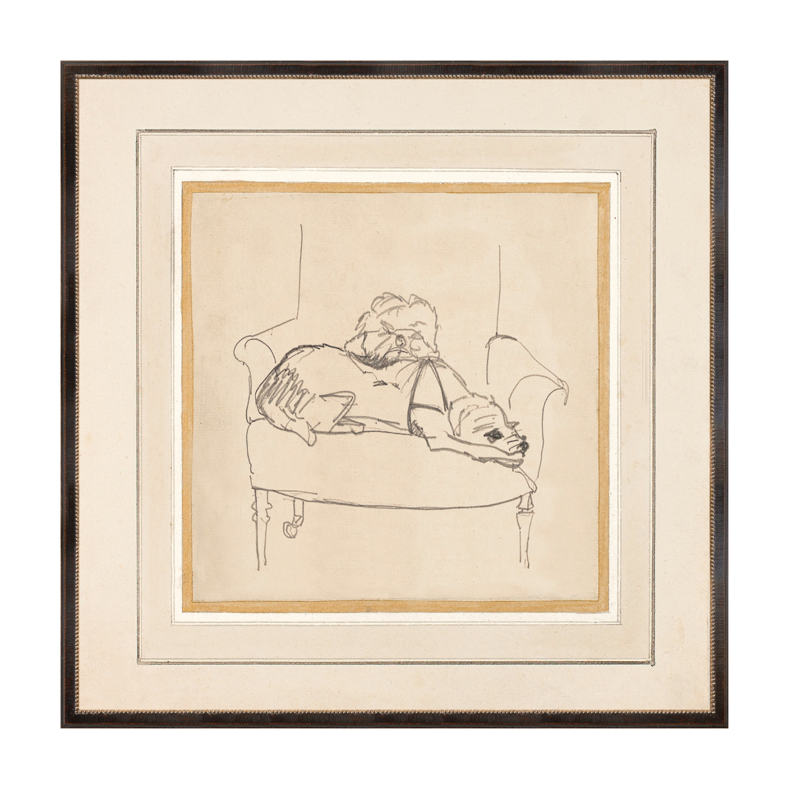 "Napping Dogs" Framed Art Print