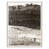 "Vintage Cliffside Beach" Framed Art Print - Rug & Weave