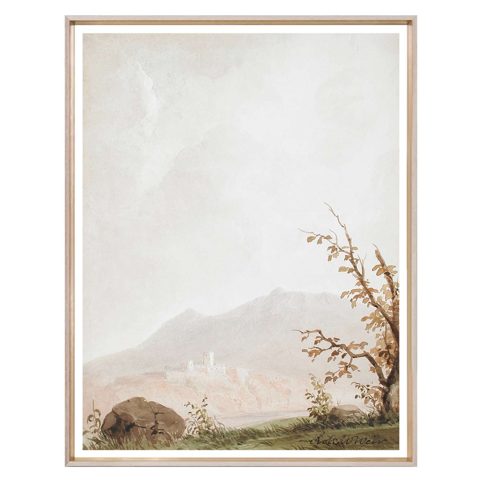 FLOOR MODEL - "Landscape of Italy" Framed Art Print - 41" x 58"