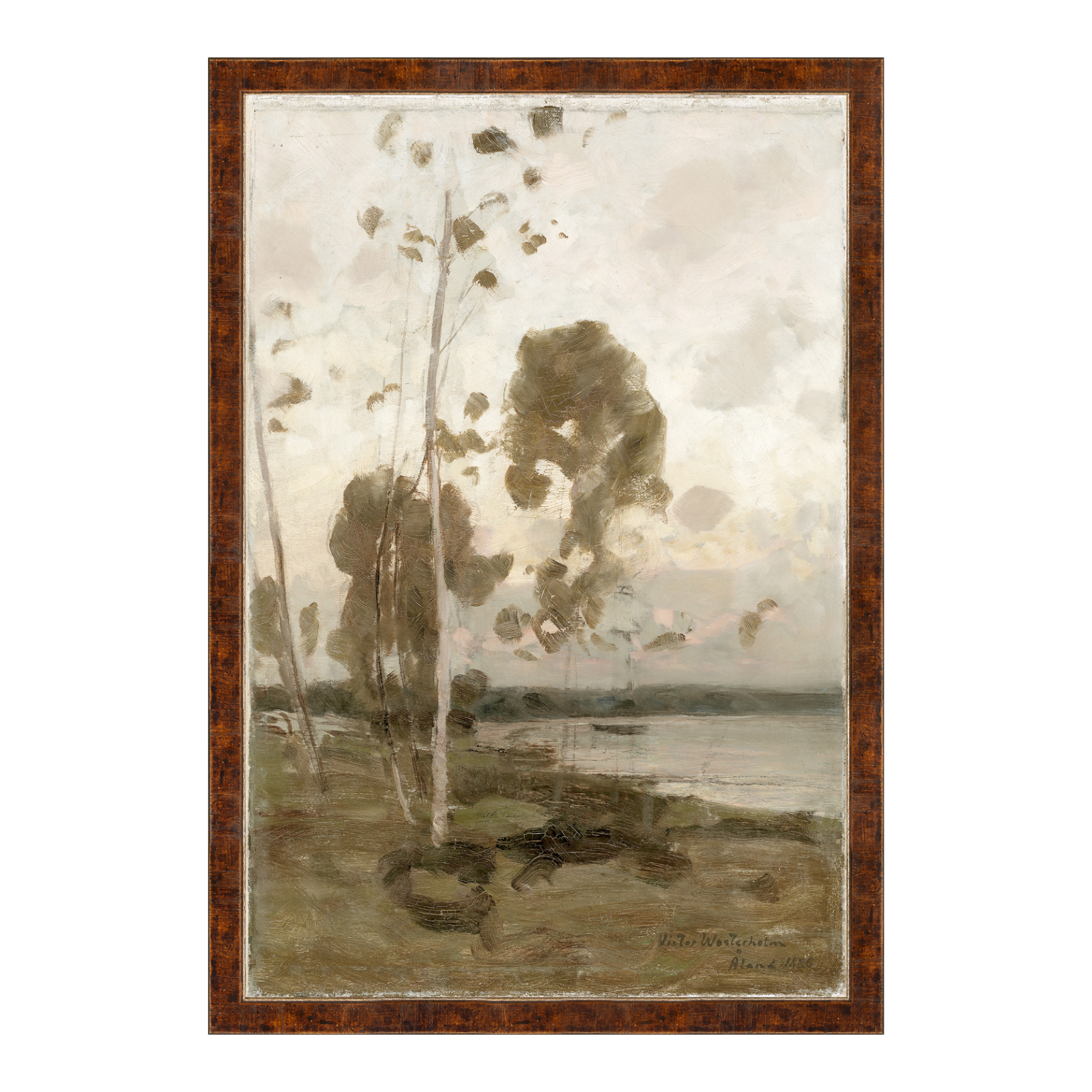 "Cloudy Trees" Framed Art Print