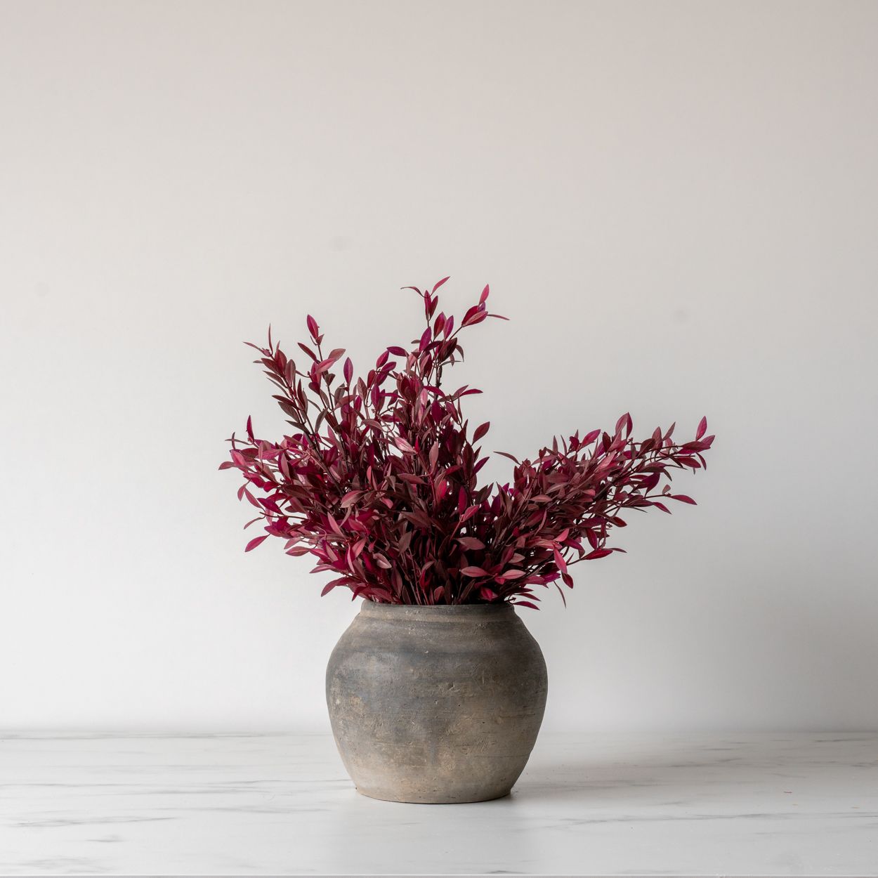 Faux Burgundy Willow Spray faux stem Tri W Imports