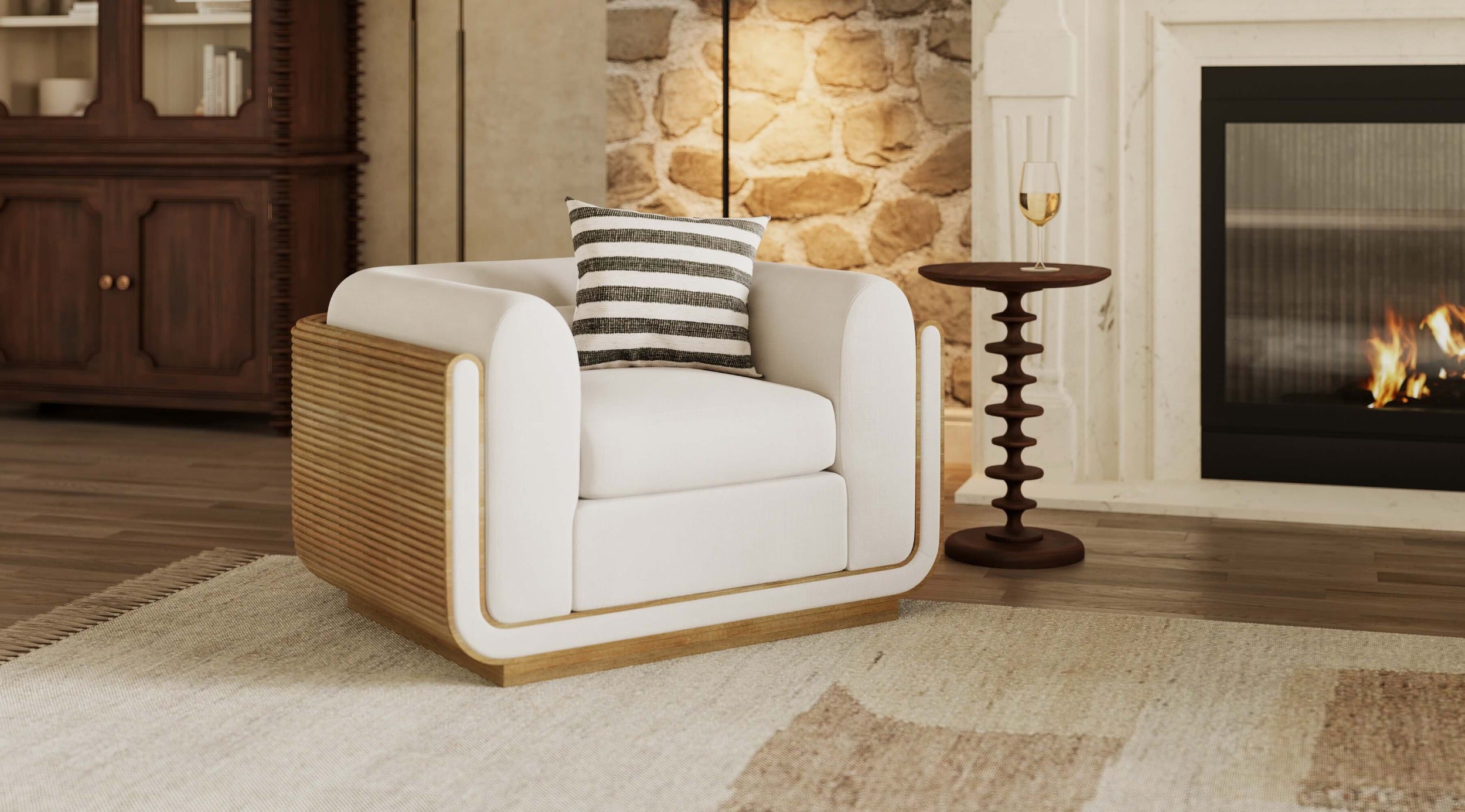 Milano Round Side Table FURNITURE - side table Bramble