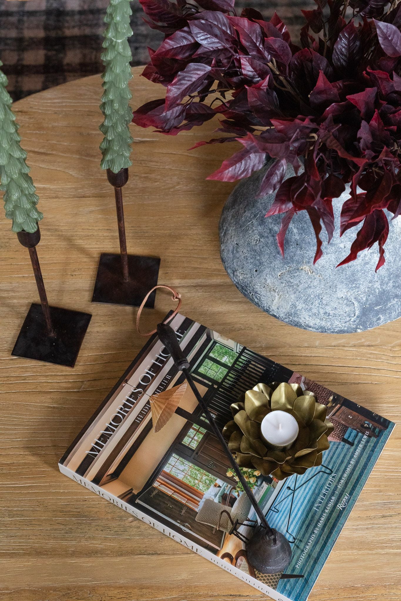 Tree Shaped Taper Candles - Evergreen CHRISTMAS 2026 Creative Co-op (DYA)