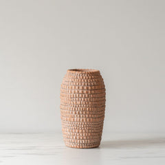 Tapered Texture Cement Vase - Rug & Weave