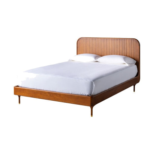 Madrid Wood Bed FURNITURE - wood bed Surya