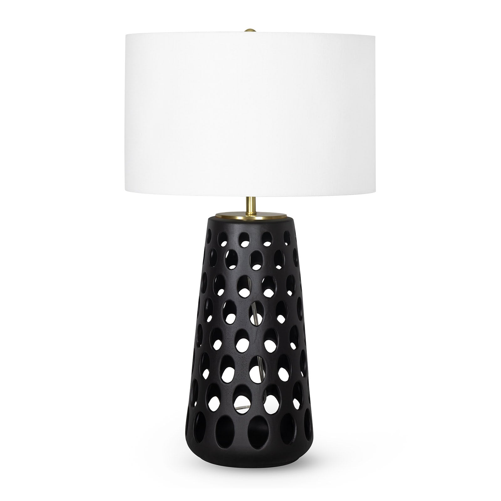 Kelvin Ceramic Table Lamp (Black) - Rug & Weave