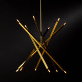 Viper Chandelier (Natural Brass)