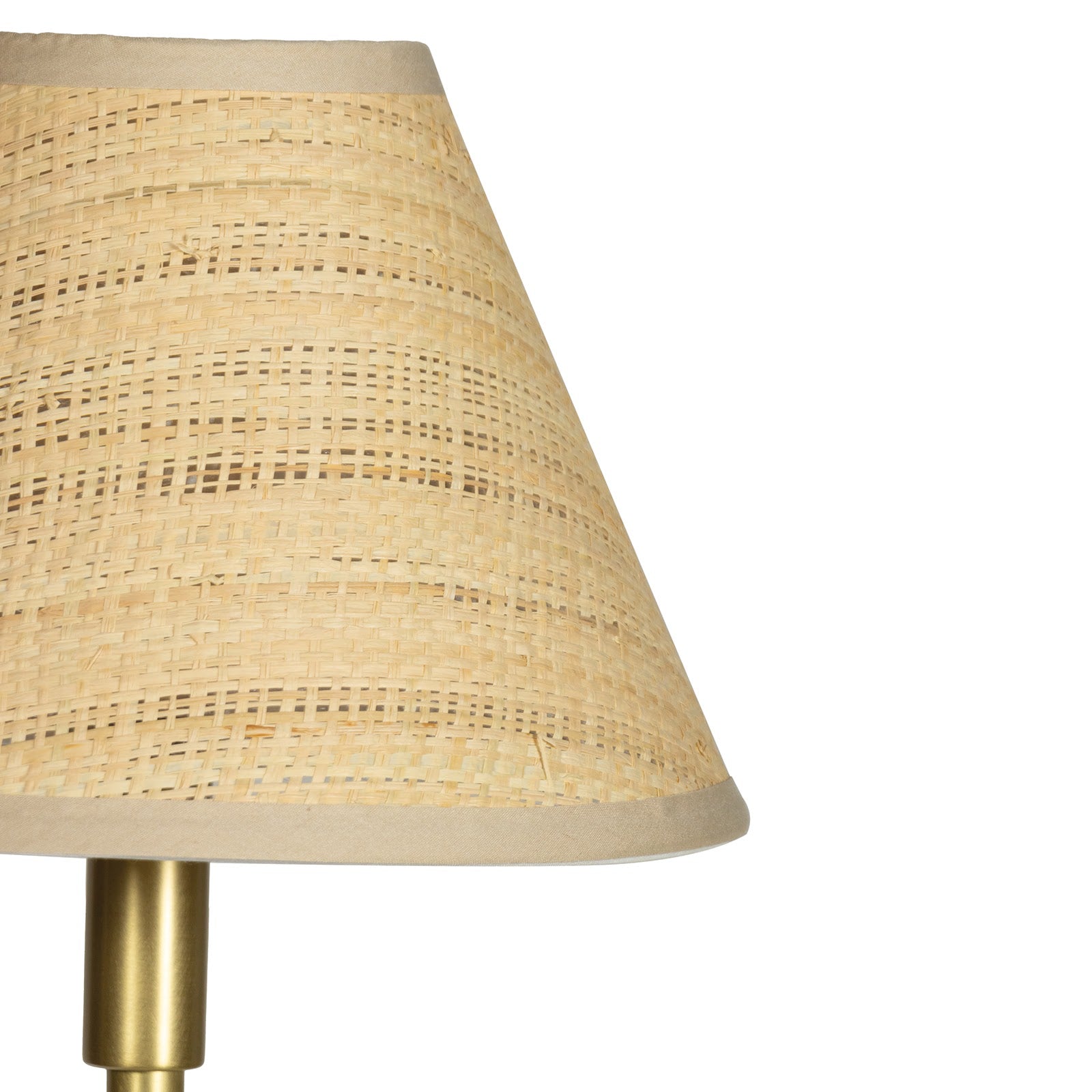 Polly Buffet Lamp (Natural Brass with Rattan Shade) – view 2