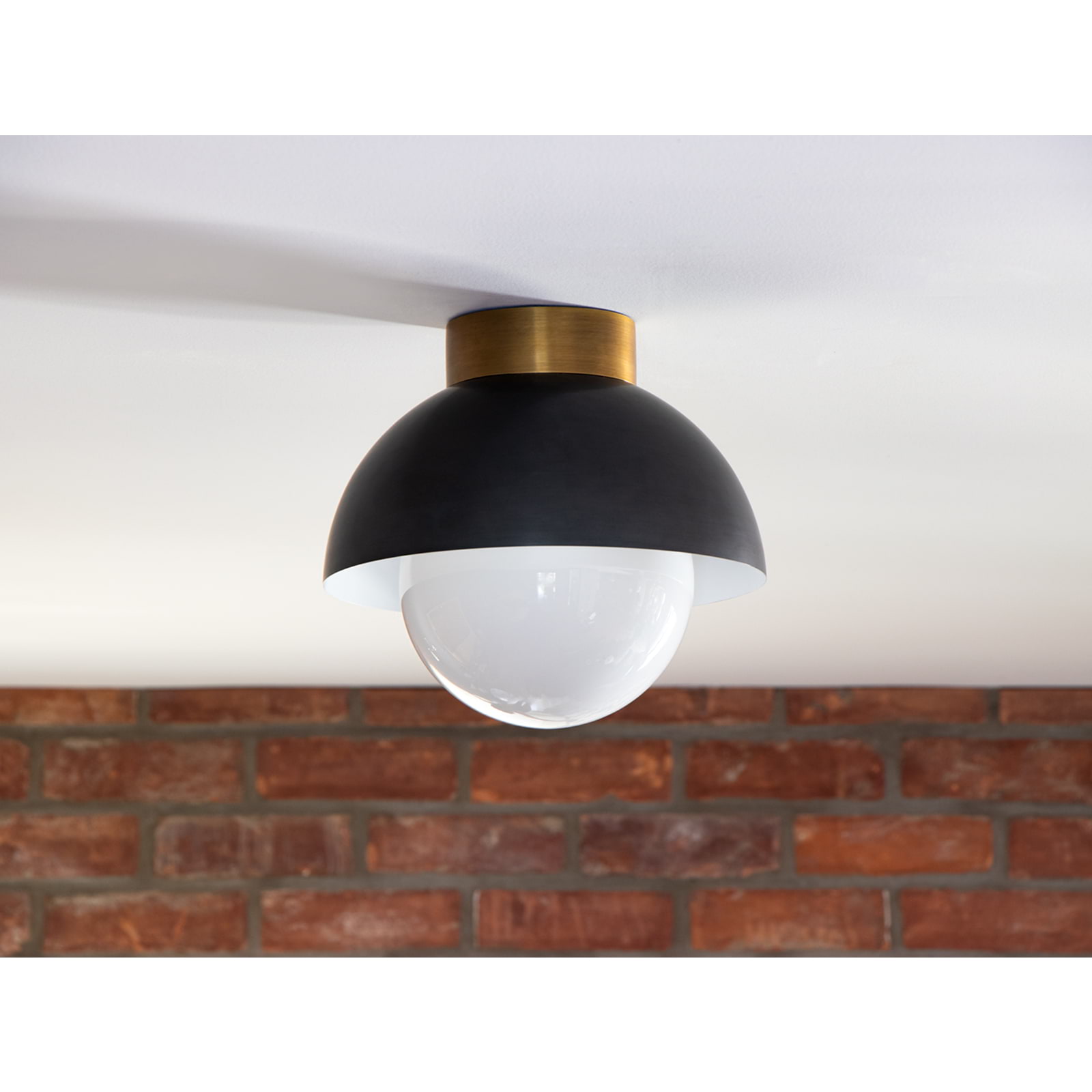 Montreux Flush Mount (Oil Rubbed Bronze and Natural Brass) – view 2