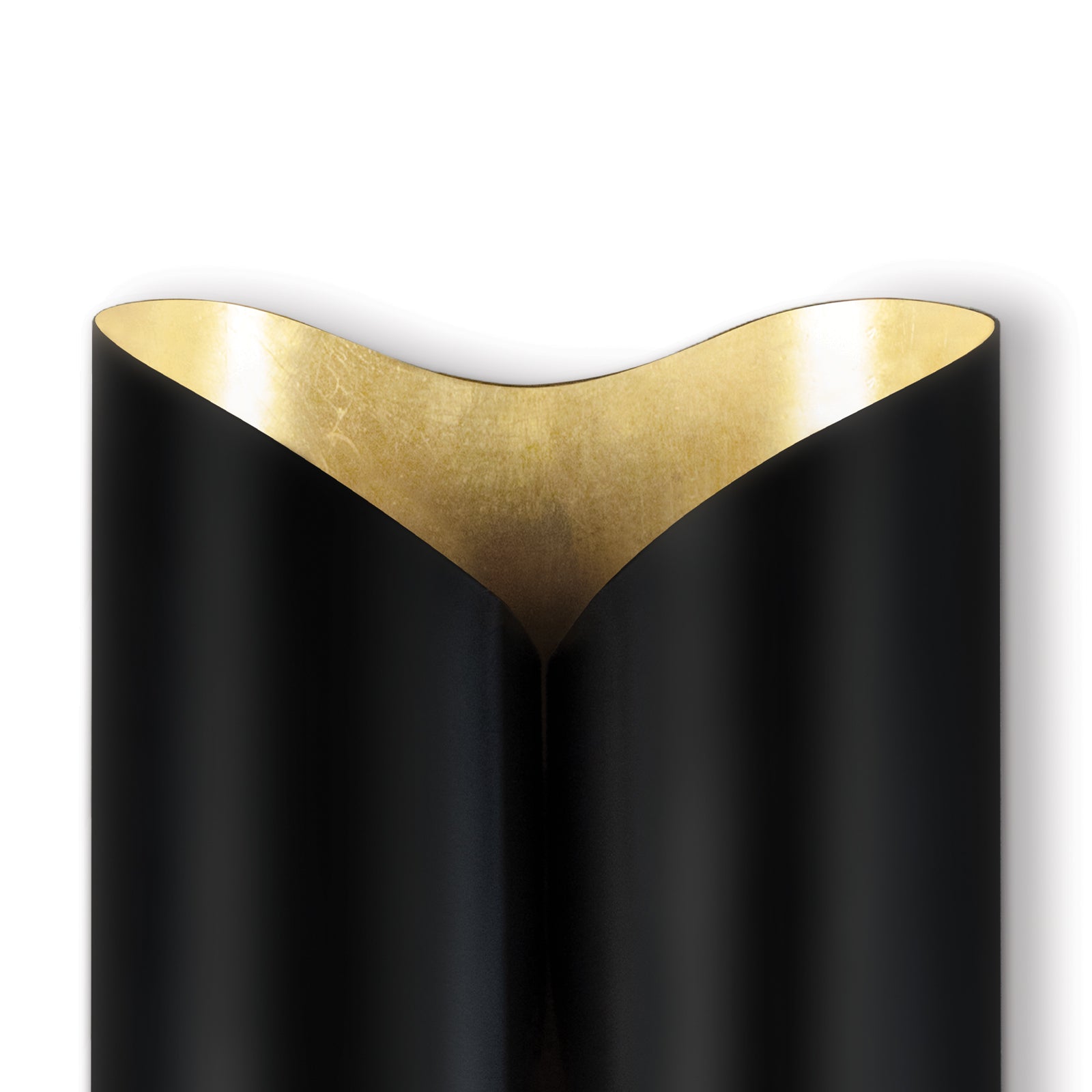 Coil Metal Sconce Large (Black and Gold) – view 2