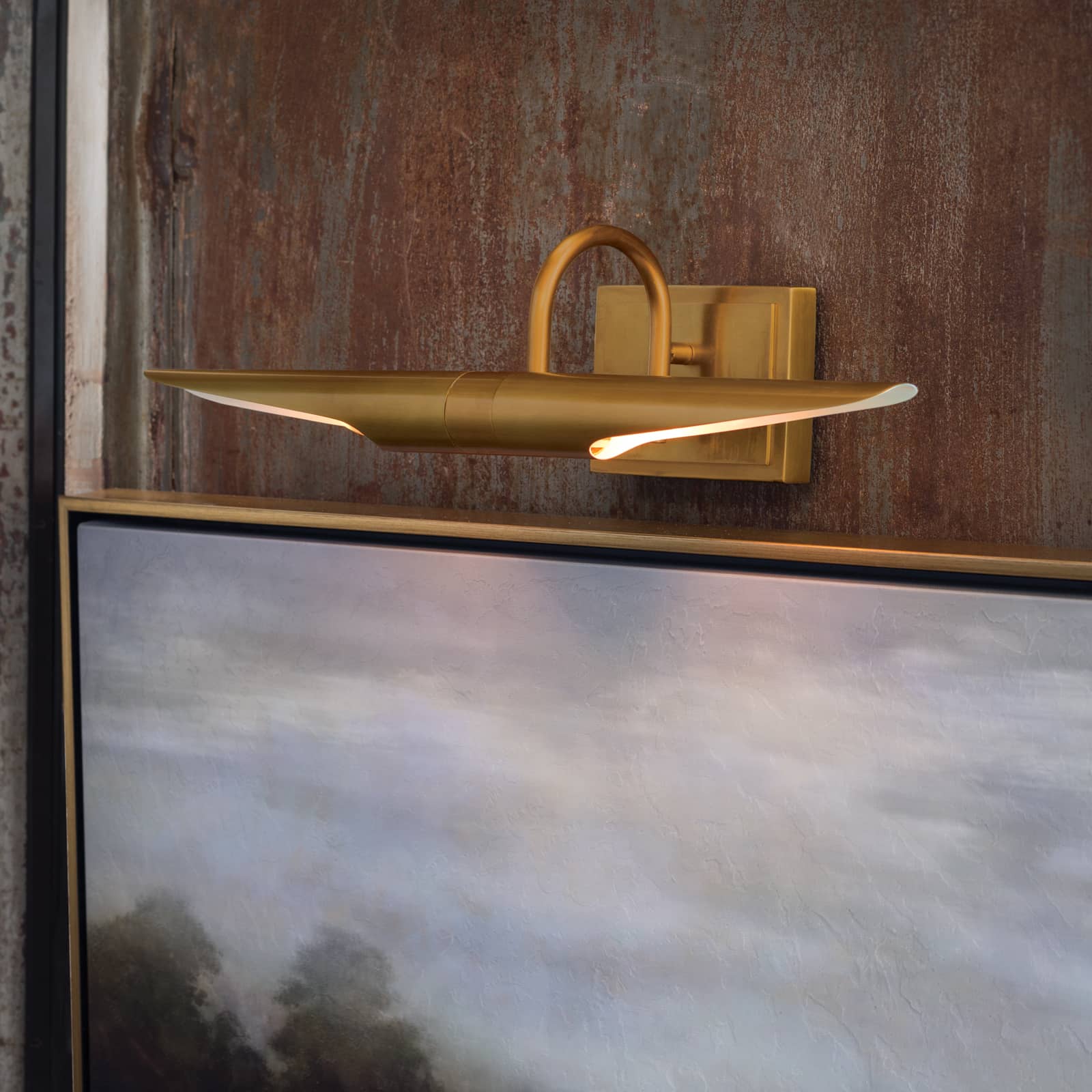 STORE FIXTURE - Redford Picture Light Small (Natural Brass) LIGHTING - store fixture Regina Andrew