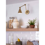 Sal Task Sconce (Natural Brass)