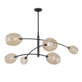 Artemis Chandelier Oil Rubbed Bronze Champagne Glass - Rug & Weave