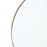 Hanging Circular Mirror (Natural Brass)