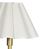 Polly Floor Lamp (Natural Brass with White Scalloped Shade)