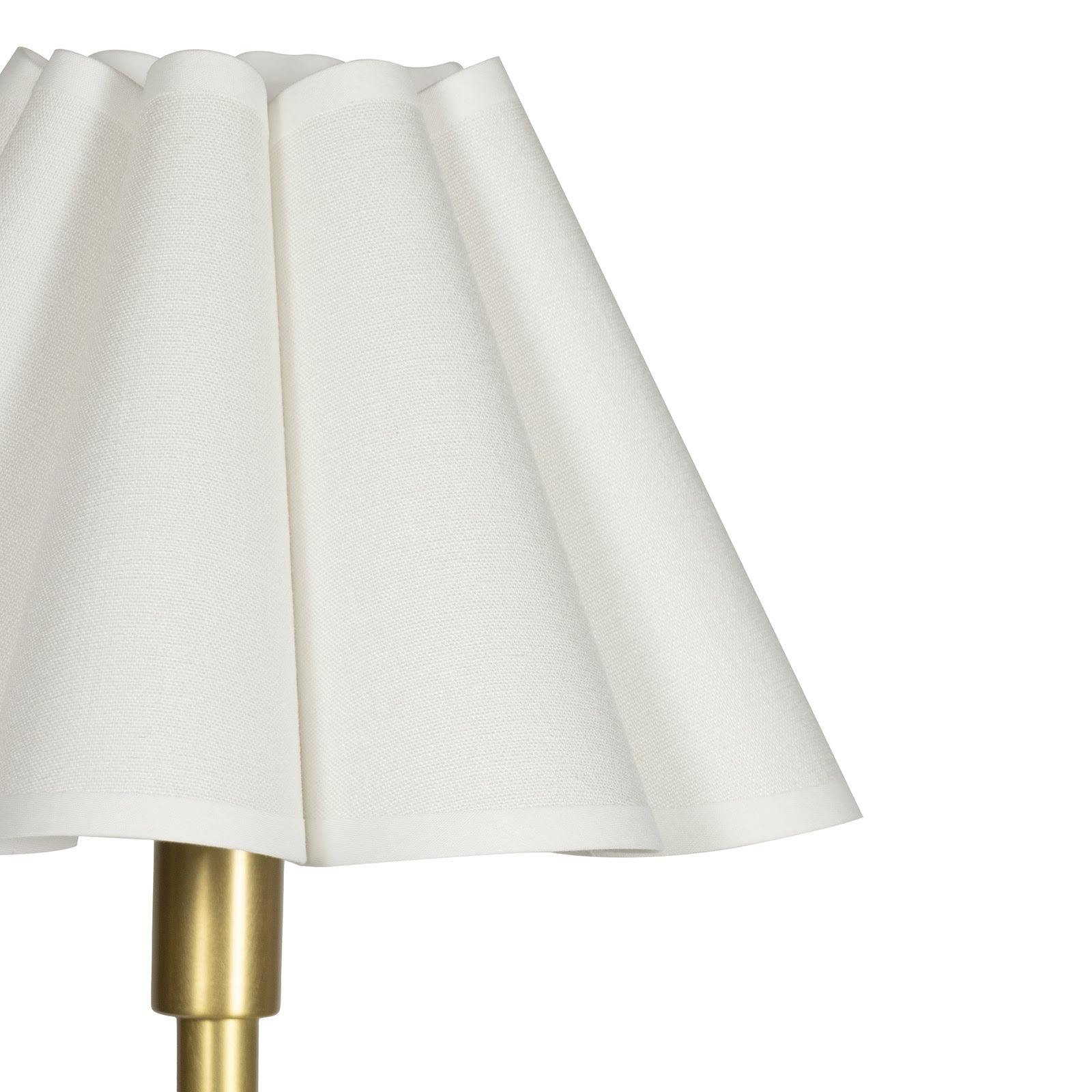 IN STORE - Polly Floor Lamp (Natural Brass with White Scalloped Shade) LIGHTING - in store Regina Andrew