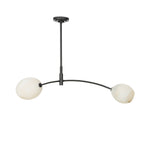 Artemis Pendant Double Oil Rubbed Bronze with Alabaster Glass - Rug & Weave