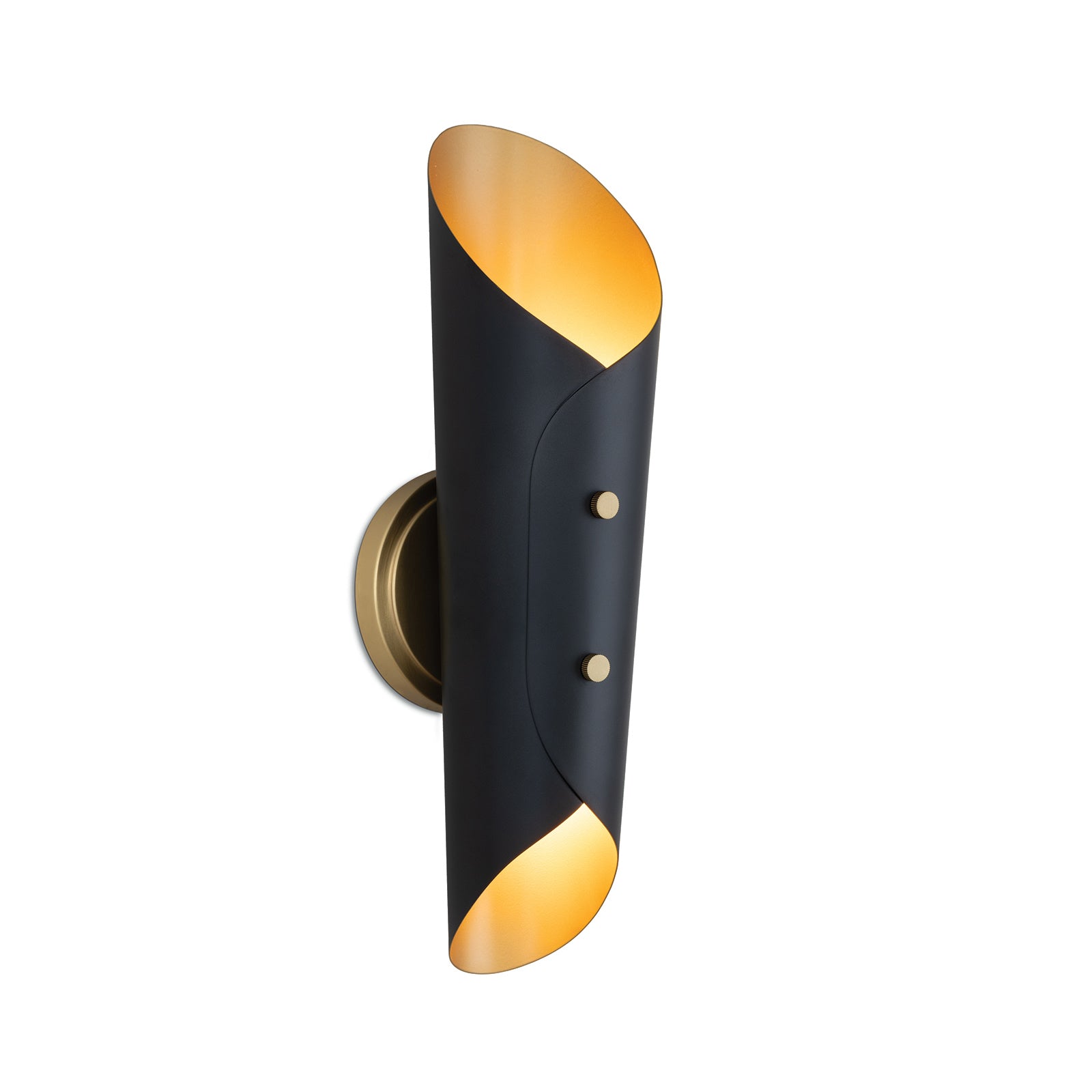 Vest Sconce (Blackened Brass and Natural Brass) Wall Sconces Regina Andrew