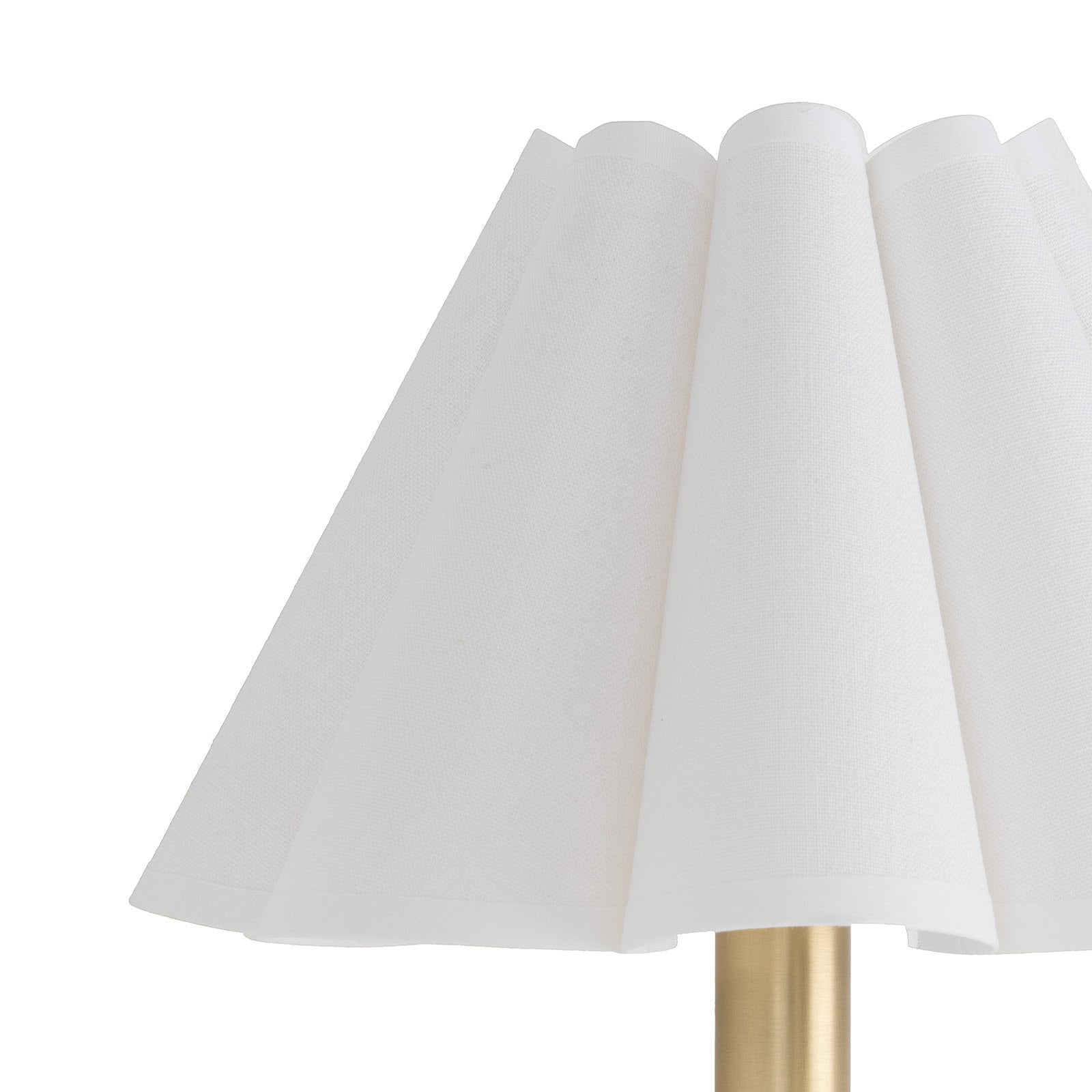 Polly Sconce Single (Natural Brass with White Scalloped Shade) Wall Sconces Regina Andrew