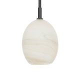 Artemis Pendant Single (Oil Rubbed Bronze with Alabaster Glass)