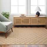 Mitchell Natural Checkered Outdoor Rug