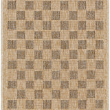 Mitchell Charcoal / Natural Checkered Outdoor Rug