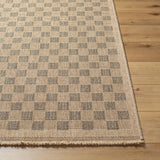 Mitchell Charcoal / Natural Checkered Outdoor Rug