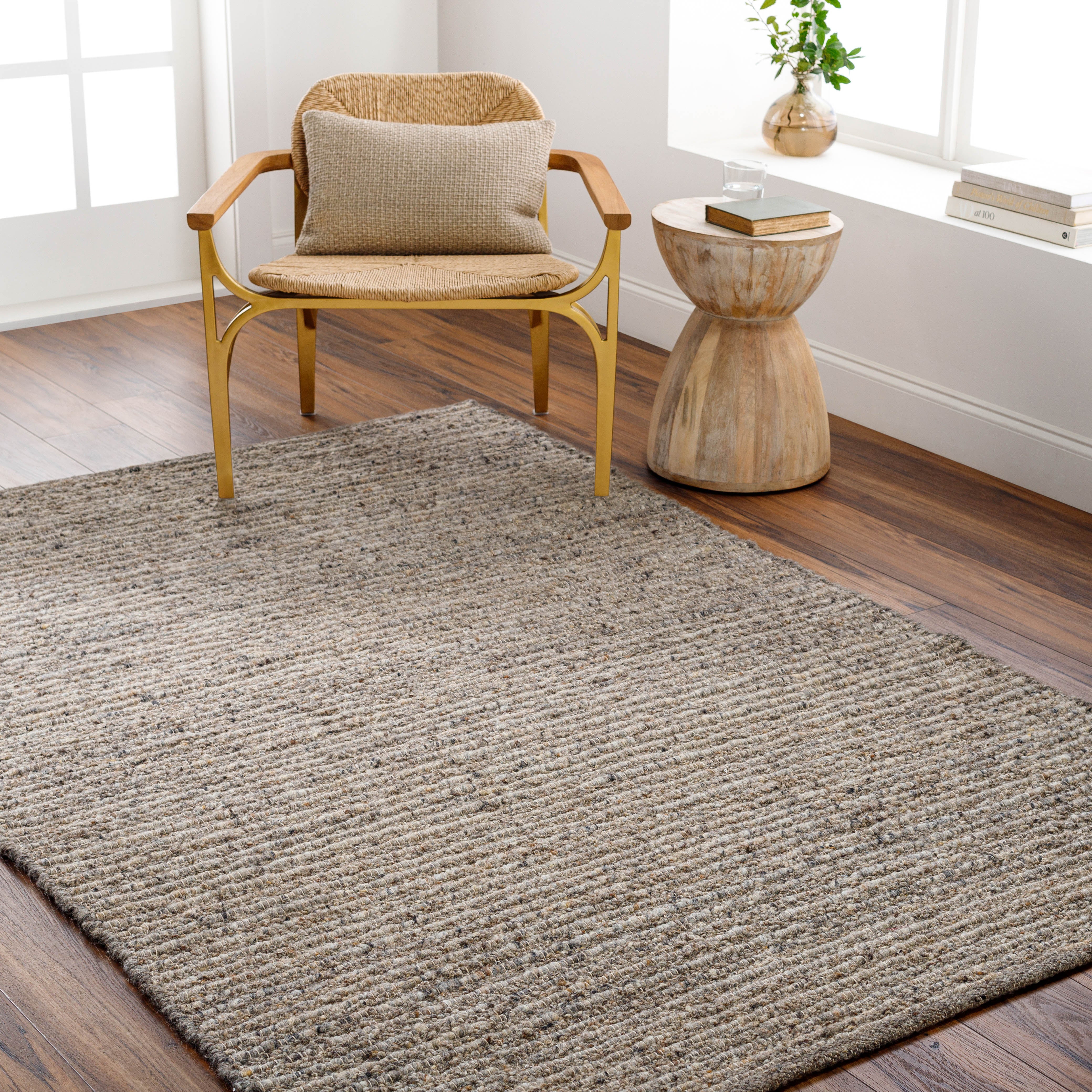 Maribel Granite Handwoven Rug RUGS - wool Surya