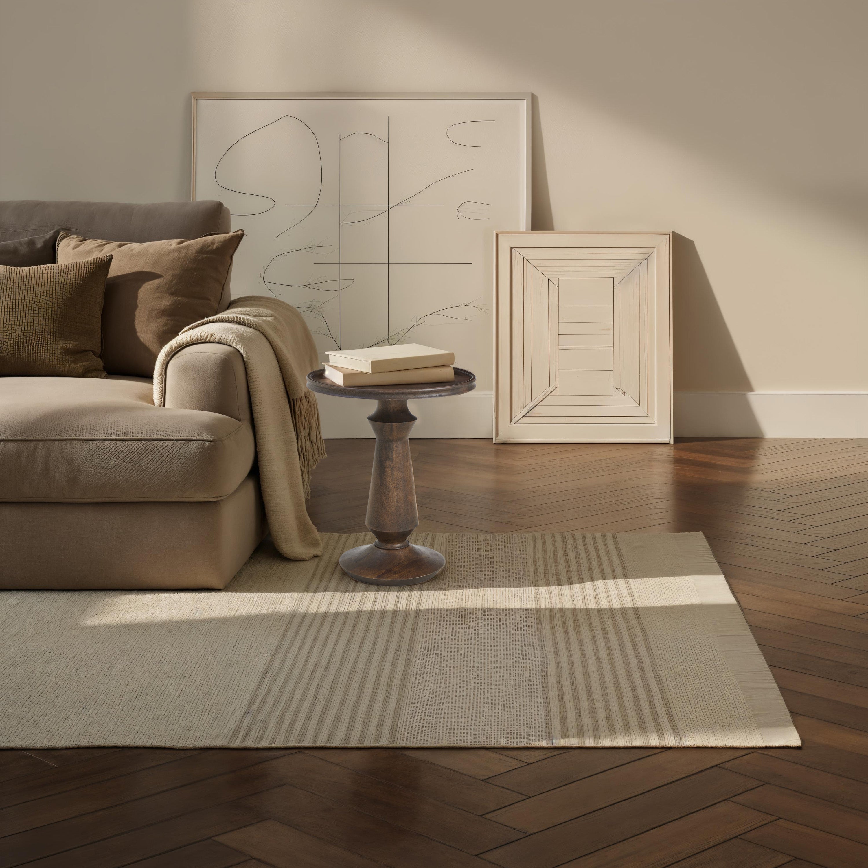 IN STORE - Rosario Mango Wood Side Table FURNITURE - in store Renwil