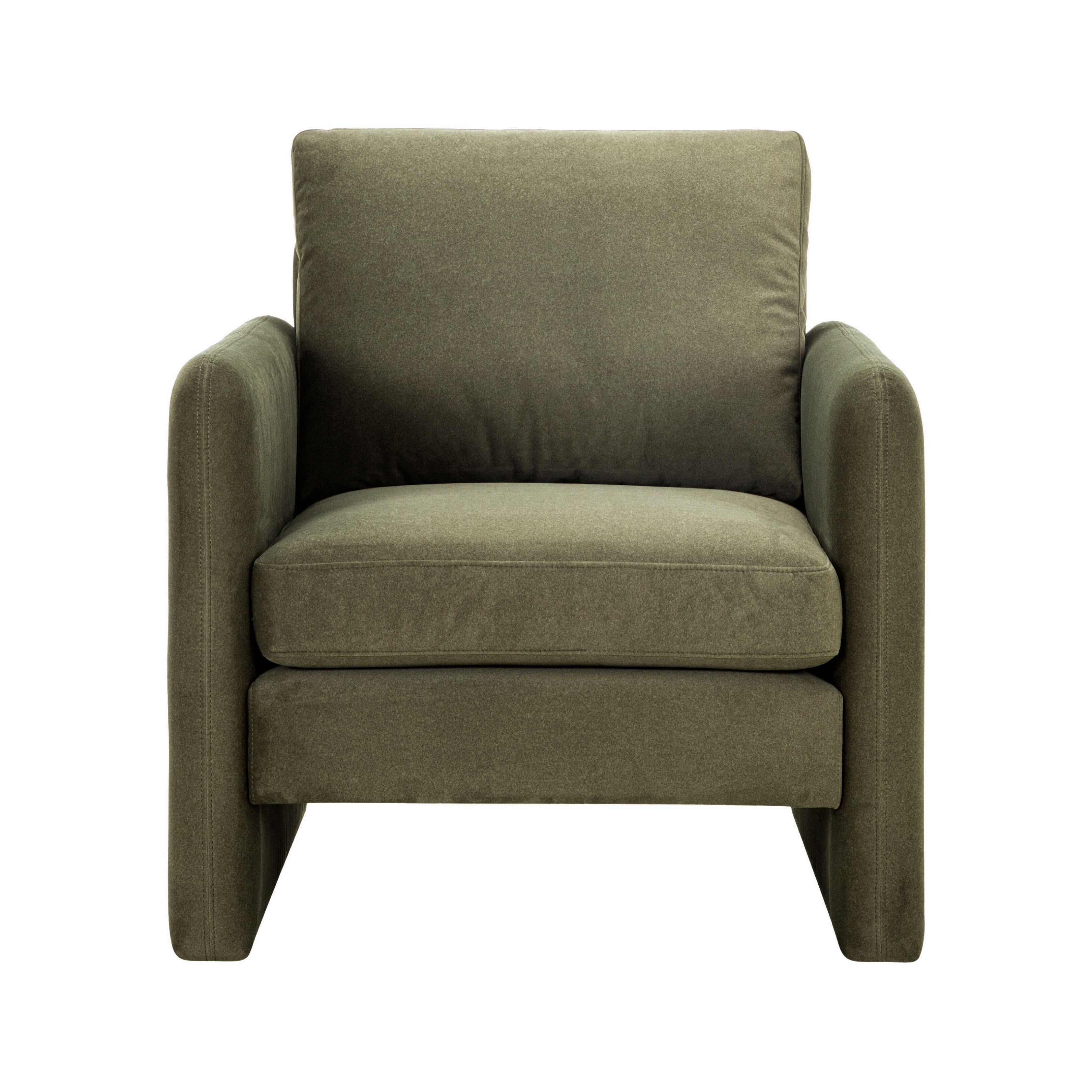Nicolette Accent Chair FURNITURE - accent chair Surya Dark Green