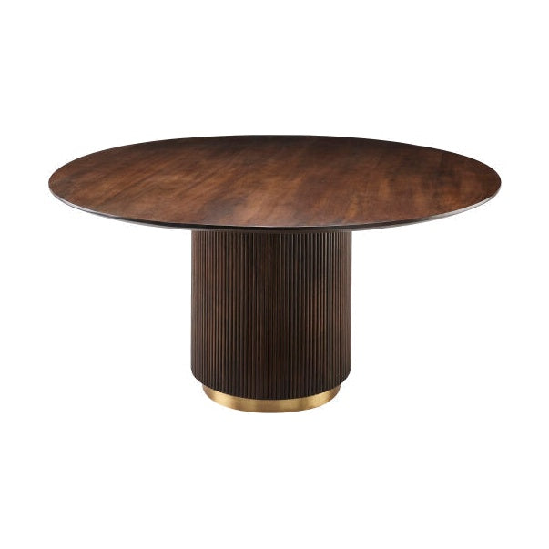 Nestor Dining Table FURNITURE - dining table Surya Dark Brown