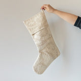 Eggnog Linen Stocking - Rug & Weave